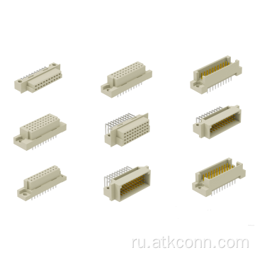 Прямой угол 20-контактных заголовков DIN 41612/IEC 60603-2 Разъемы